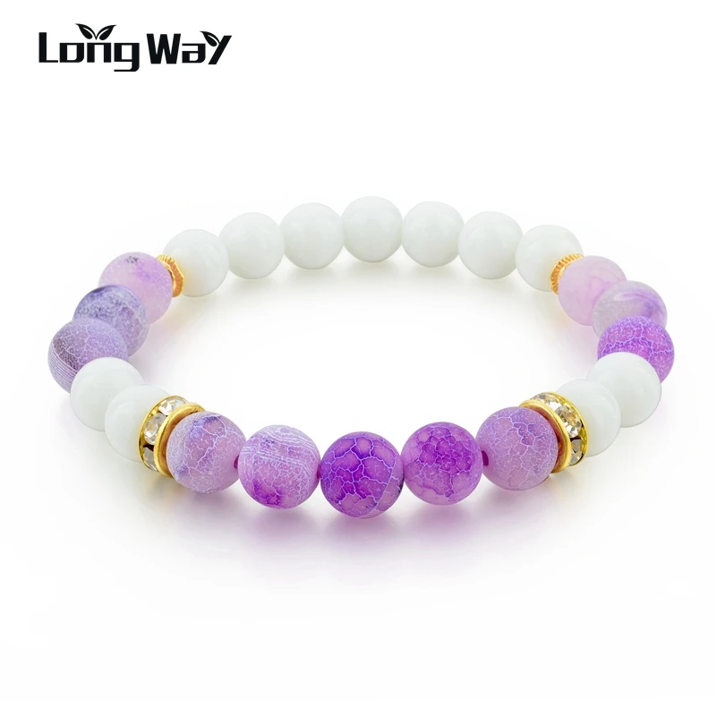 LongWay 8mm Handmade Weathered Matte Onyx Women's Bracelets With Natural Stone Beaded Bracelets Men Jewelry SBR160141
LongWay 8mm Handmade Weathered Matte Onyx Women's Bracelets With Natural Stone Beaded Bracelets Men Jewelry SBR160141