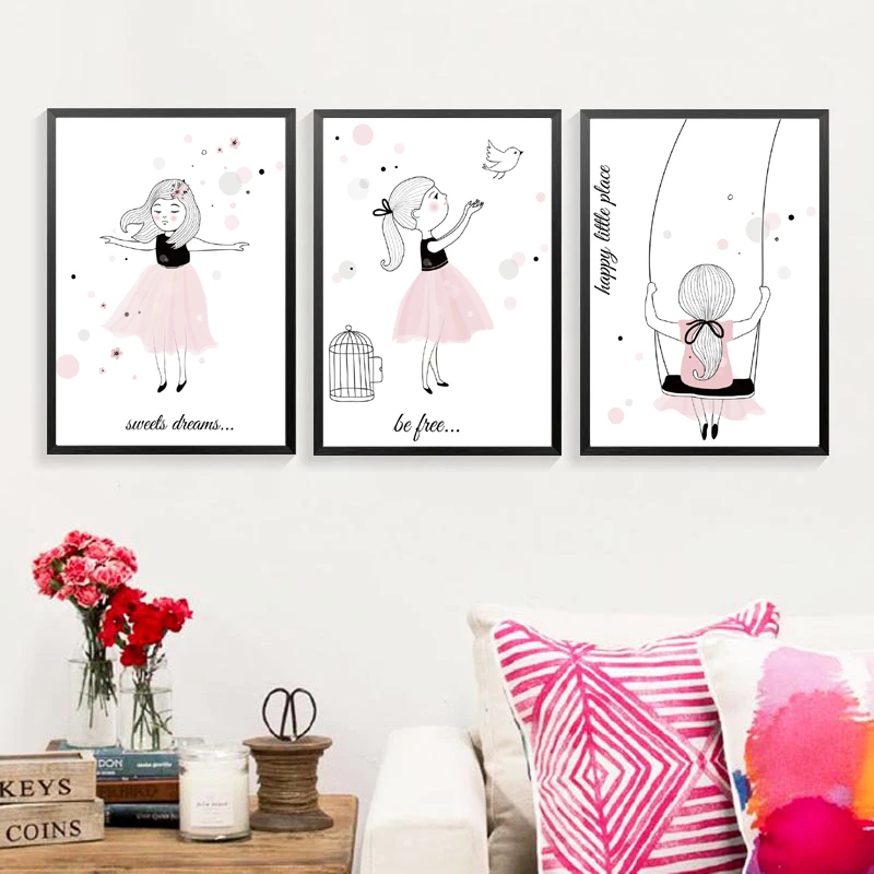 SURE LIFE Swing Princess Little Girl Canvas Paintings Wall Art Pictures Birthday Gift Poster and Print for Bedroom Home Decor
SURE LIFE Swing Princess Little Girl Canvas Paintings Wall Art Pictures Birthday Gift Poster and Print for Bedroom Home Decor