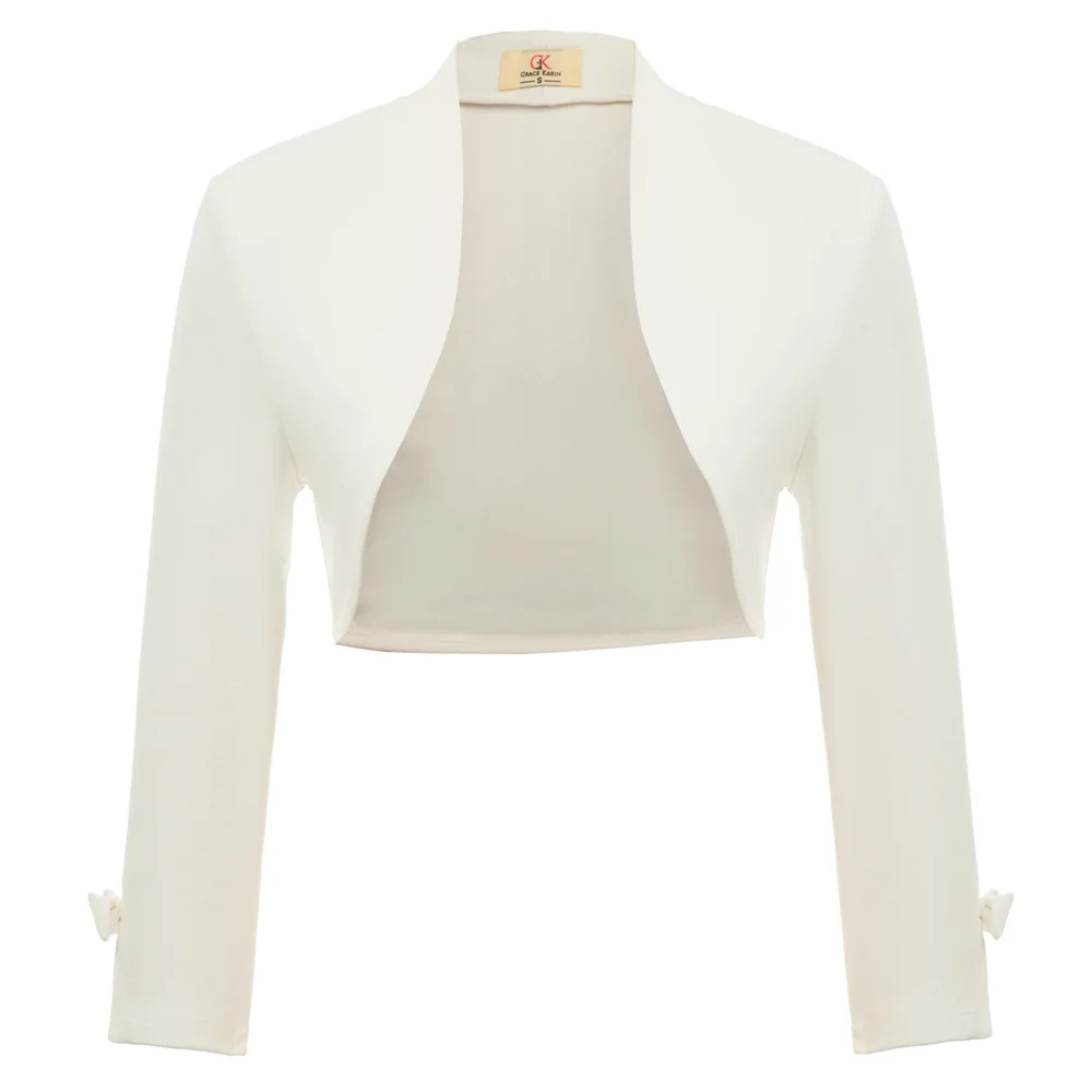 Grace Karin Women shrug open stitch coat top autumn 9/10 Sleeve Irregular solid formal wedding party Shrug Bolero Cropped jacket
Grace Karin Women shrug open stitch coat top autumn 9/10 Sleeve Irregular solid formal wedding party Shrug Bolero Cropped jacket