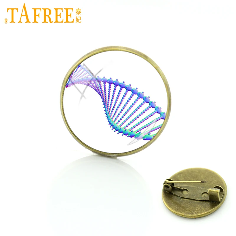 TAFREE DNA молекула концептуальная брошь генная информация организма Broches для женщин