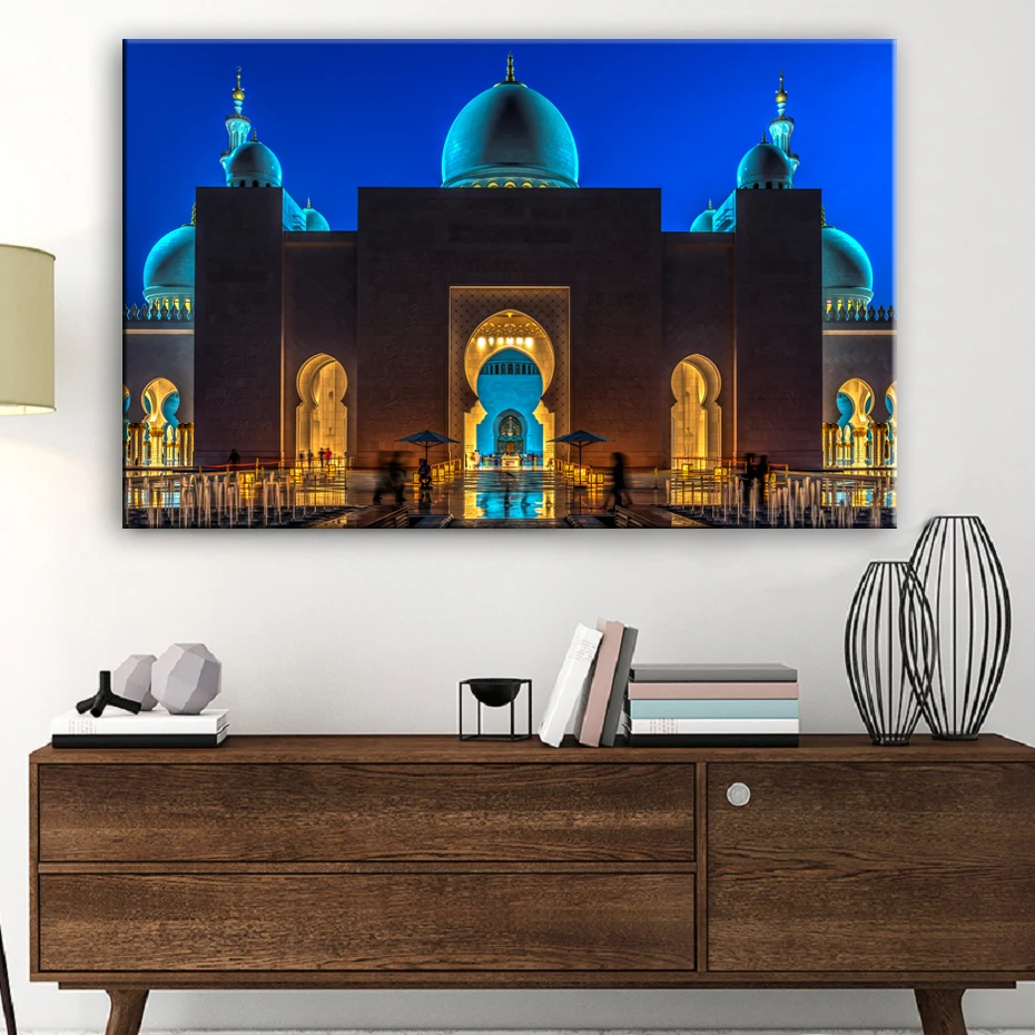 Modern Islamic Mosque Decorative Building Islamic Wall Art Canvas Paintings Ramadan Wall Prints Posters Living Room Home Decor
Modern Islamic Mosque Decorative Building Islamic Wall Art Canvas Paintings Ramadan Wall Prints Posters Living Room Home Decor