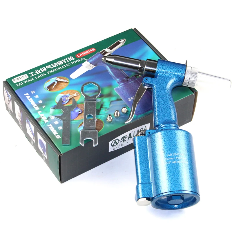 LAOA Industrial Grade Cordless Pneumatic Rivet Gun Hitter Riveter Air Gun Work ability 2.4mm/3.2mm/4mm/4.8mm Work Range 16mm
LAOA Industrial Grade Cordless Pneumatic Rivet Gun Hitter Riveter Air Gun Work ability 2.4mm/3.2mm/4mm/4.8mm Work Range 16mm