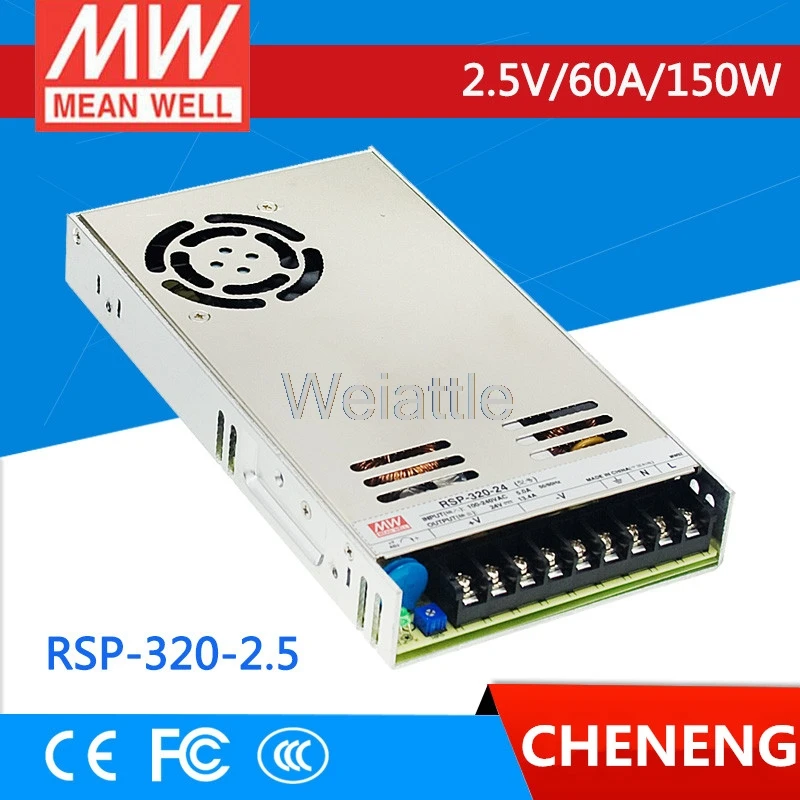 MEAN WELL Оригинал RSP-320-2.5 2,5 V 60A meanwell RSP-320 2,5 V 150W одиночный выход с PFC Функция питания
MEAN WELL Оригинал RSP-320-2.5 2,5 V 60A meanwell RSP-320 2,5 V 150W одиночный выход с PFC Функция питания