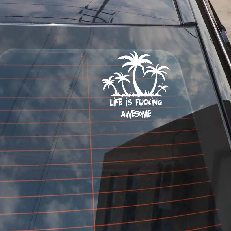YJZT 16CM*15.5CM Fashion Life Is Awesome Vinyl Car Window Sticker Decal Black Silver C11-2125
YJZT 16CM*15.5CM Fashion Life Is Awesome Vinyl Car Window Sticker Decal Black Silver C11-2125