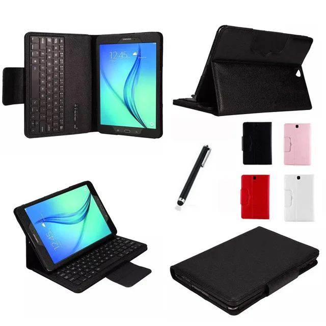Съемная Беспроводная Bluetooth клавиатура с подставкой кожаный чехол для Samsung Galaxy Tab. A