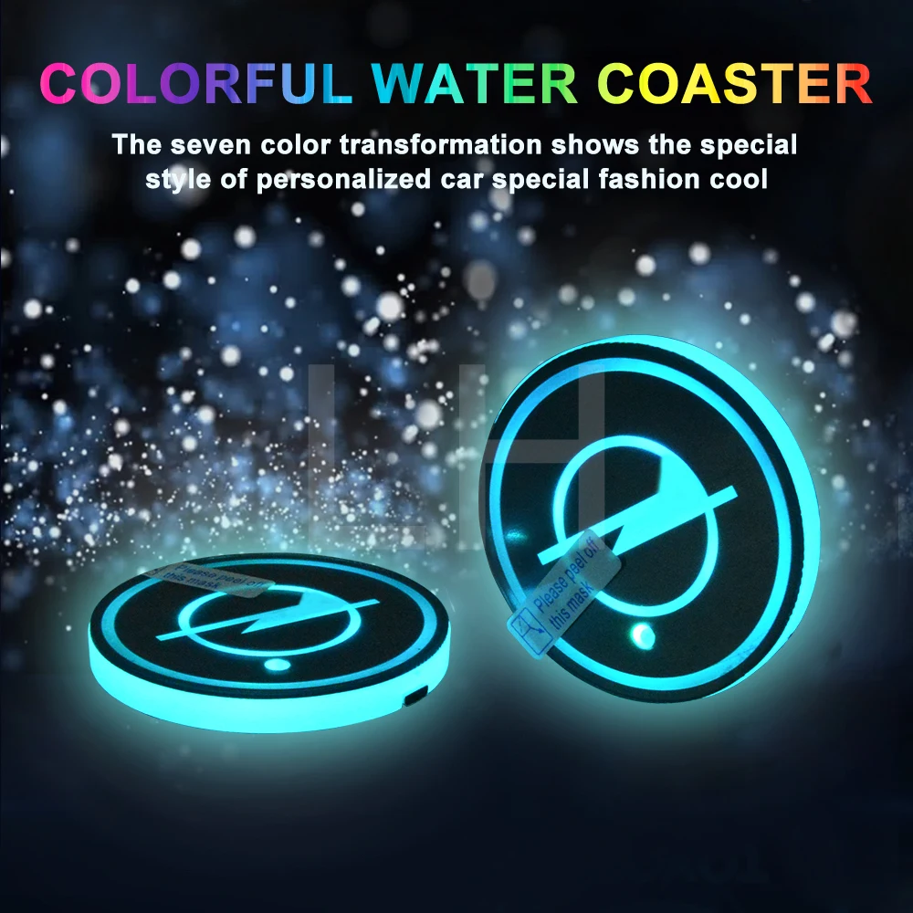 2 шт./партия СВЕТОДИОДНЫЙ слот для Coaster Pad R дизайнерский коврик защитный ПВХ OPEL