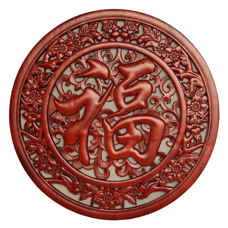Woodcarving pendant Chinese style living room corridor background wall solid wood round blessing ornaments
Woodcarving pendant Chinese style living room corridor background wall solid wood round blessing ornaments