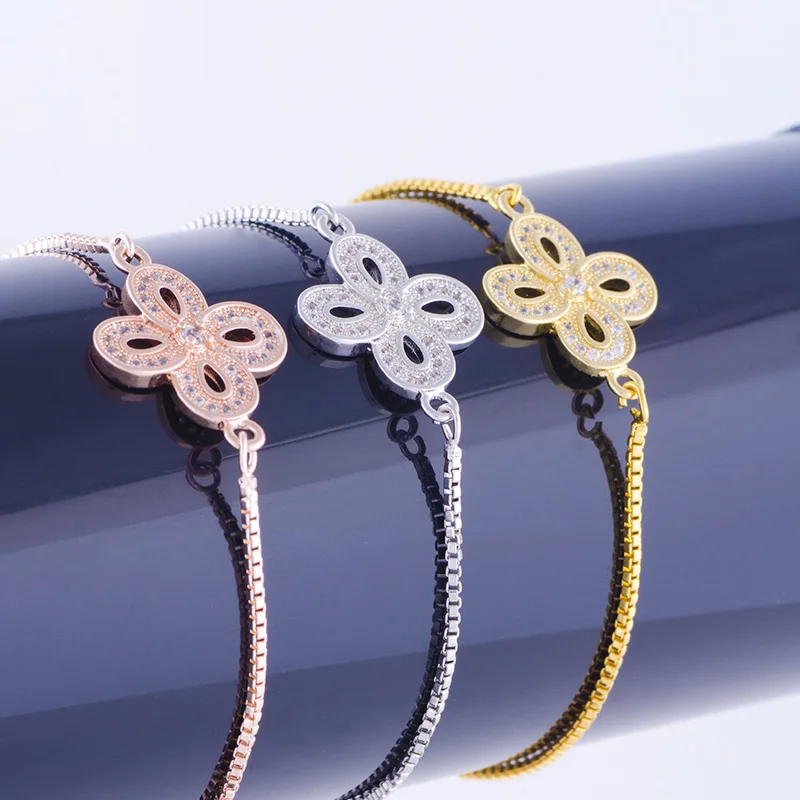 High Quality Fashion Flower Connectors Micro Pave CZ Chinese Knot Jewelry Flower Charm Bracelets Fit Women Chain Accessories
High Quality Fashion Flower Connectors Micro Pave CZ Chinese Knot Jewelry Flower Charm Bracelets Fit Women Chain Accessories