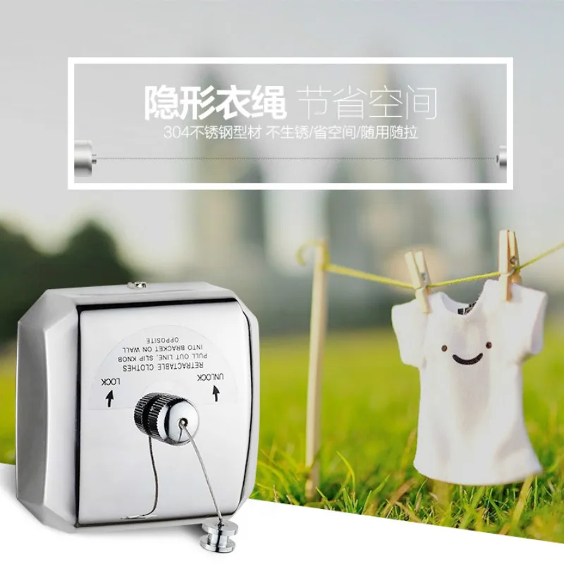 Antiskid Clothesline Simple Clothesline 304 Stainless Steel Retractable Wire Clothesline
Antiskid Clothesline Simple Clothesline 304 Stainless Steel Retractable Wire Clothesline