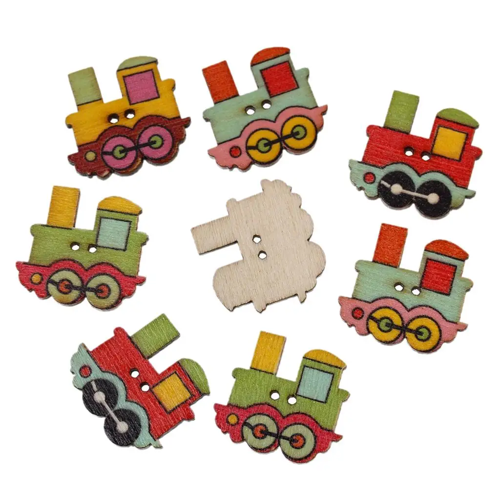 Wood Sewing Button Scrapbooking Locomotive At Random Two Holes 25mm(1") x 22mm( 7/8"), 9 PCs
Wood Sewing Button Scrapbooking Locomotive At Random Two Holes 25mm(1") x 22mm( 7/8"), 9 PCs