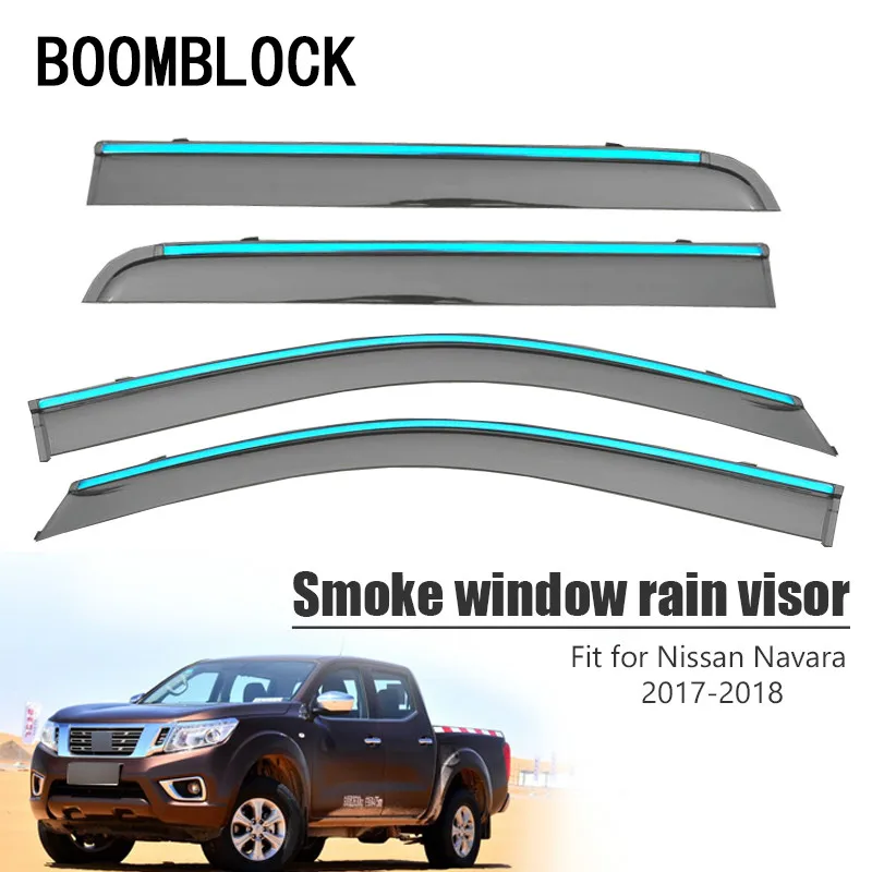BOOMBLOCK 4 шт. автомобильные Чехлы, козырек от солнца, дождя, ветра, дефлектор, тент, щит из АБС-пластика для Nissan Navara 2017 2018
BOOMBLOCK 4 шт. автомобильные Чехлы, козырек от солнца, дождя, ветра, дефлектор, тент, щит из АБС-пластика для Nissan Navara 2017 2018