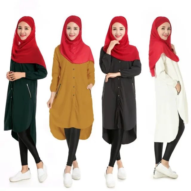 Muslim Islamic Women Hijab Shirt Blouse Tops Arab Dubai Abaya Long Sleeve Long Shirt Female Kaftan Casual Chiffon Clothing
Muslim Islamic Women Hijab Shirt Blouse Tops Arab Dubai Abaya Long Sleeve Long Shirt Female Kaftan Casual Chiffon Clothing