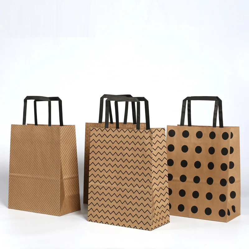 100 Pcs 4 Pattern Brown kraft paper bag with handle Candy Buffet Bags food packaging Boutiques Jewelry gift paper packaging
100 Pcs 4 Pattern Brown kraft paper bag with handle Candy Buffet Bags food packaging Boutiques Jewelry gift paper packaging