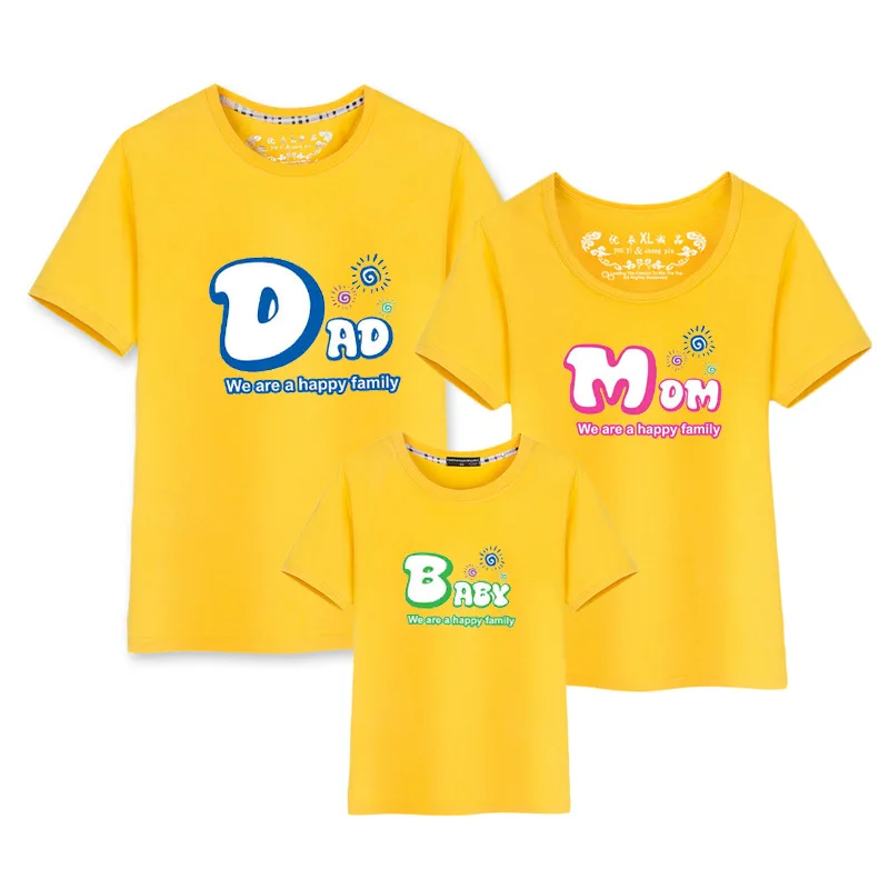 Family Clothes 2018 Summer Style Print Cartoon Short T Shirts 13 Colors Family Matching Outfits Father Mother Kids Family Look
Family Clothes 2018 Summer Style Print Cartoon Short T Shirts 13 Colors Family Matching Outfits Father Mother Kids Family Look