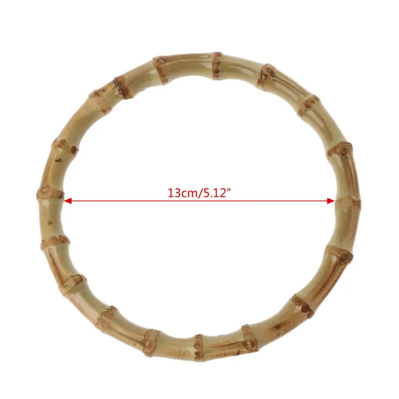 1 x Round Bamboo Bag Handle for Handcrafted Good Quality 13x13cm Handbag DIY Bags Accessories
1 x Round Bamboo Bag Handle for Handcrafted Good Quality 13x13cm Handbag DIY Bags Accessories