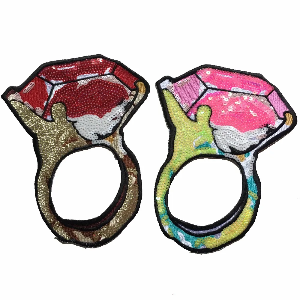 1 Piece Diamond Ring Sequins Patches Iron On Patch For Clothes Bags DIY Sewing Accessories 23 x 18 cm Embroidered Patch Stickers
1 Piece Diamond Ring Sequins Patches Iron On Patch For Clothes Bags DIY Sewing Accessories 23 x 18 cm Embroidered Patch Stickers