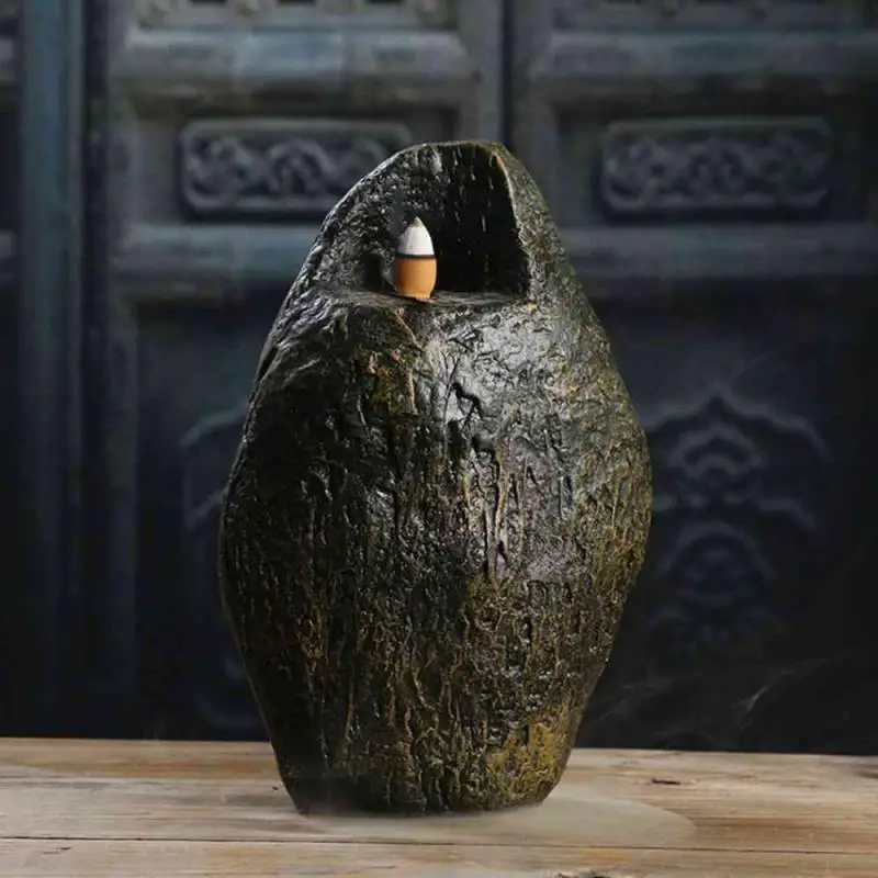 Rockery Backflow Incense Burner Aromatherapy Furnace Mountain River Handicraft Smoke Waterfall Incense Burner Holder Censer
Rockery Backflow Incense Burner Aromatherapy Furnace Mountain River Handicraft Smoke Waterfall Incense Burner Holder Censer
