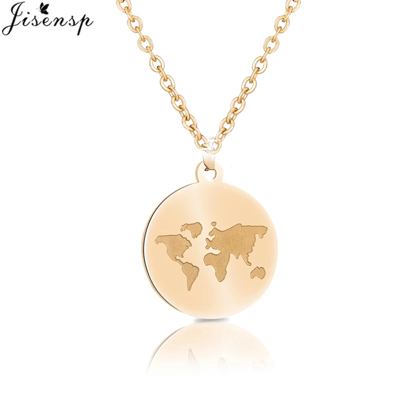 Jisensp Vintage World Map Necklace Female 2019 Round Circle Map Pendant Women Necklaces Men Fashion Geometric Jewelry Gift
Jisensp Vintage World Map Necklace Female 2019 Round Circle Map Pendant Women Necklaces Men Fashion Geometric Jewelry Gift