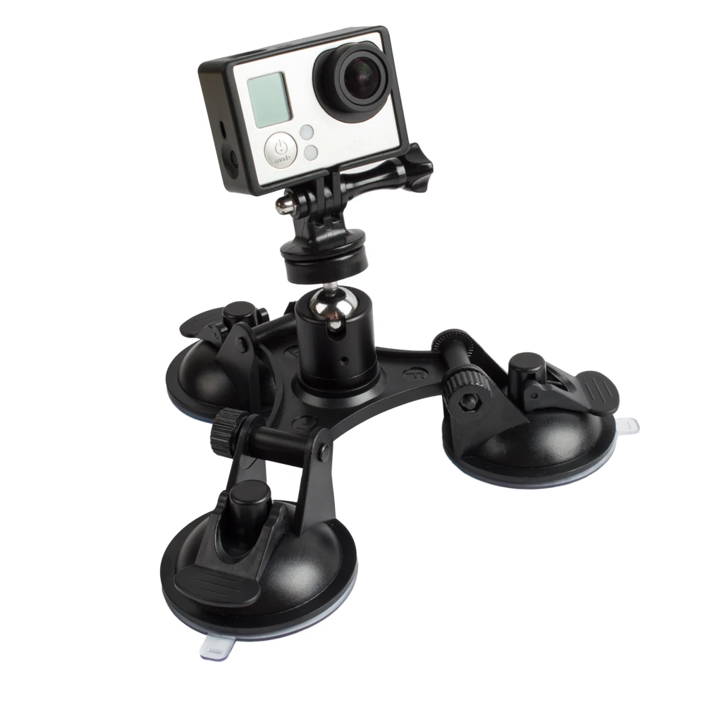 Lightdow 3 Leg Car Suction Cup Holder Triangle for GoPro 7 6 5 4 3+SJCAM Xiaomi Yi Eken Soocoo sport Cameras
Lightdow 3 Leg Car Suction Cup Holder Triangle for GoPro 7 6 5 4 3+SJCAM Xiaomi Yi Eken Soocoo sport Cameras