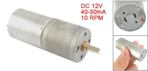 Электрический 2-контактный разъем DC12V 40-50mA 10 об/мин DC мотор-редуктор | Обустройство