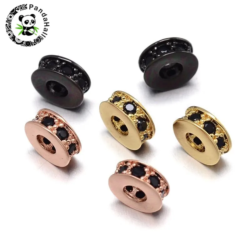 10pcs Flat Round Environmental Brass Micro Pave Cubic Zirconia Spacer Beads, Lead Free & Nickel Free & Cadmium Free, 7x3mm
10pcs Flat Round Environmental Brass Micro Pave Cubic Zirconia Spacer Beads, Lead Free & Nickel Free & Cadmium Free, 7x3mm