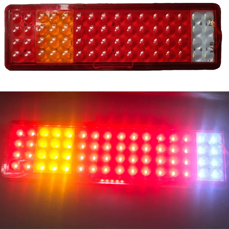 1 Pair LED Truck Rear Tail Light 64 LED Stop Brake Lamp for 24V Pickup Van Caravan with License Plate Light
1 Pair LED Truck Rear Tail Light 64 LED Stop Brake Lamp for 24V Pickup Van Caravan with License Plate Light