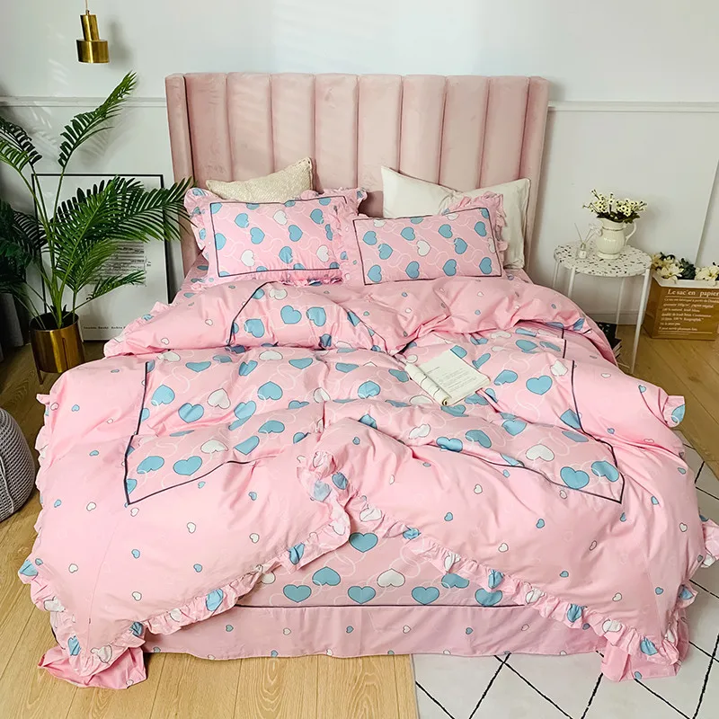 Korean Style Pure Cotton Bed Set Duvet Cover Bed Sheet Pillowcases Strawberry Avocado Fruits Flowers Queen Soft Girls
Korean Style Pure Cotton Bed Set Duvet Cover Bed Sheet Pillowcases Strawberry Avocado Fruits Flowers Queen Soft Girls