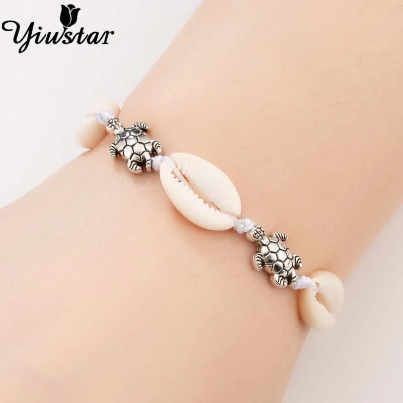 Yiustar Sea Animal Turtle Beach Shell Choker Bracelets Bangles Women hombre Boho Jewelry Hand Knit Bracelet Summer Conch Gifts
Yiustar Sea Animal Turtle Beach Shell Choker Bracelets Bangles Women hombre Boho Jewelry Hand Knit Bracelet Summer Conch Gifts
