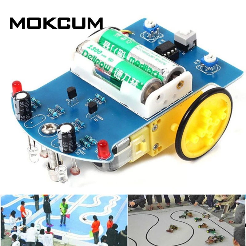 10 шт. D2 1 TT Motor DIY Kit интеллектуальная линия слежения умный автомобильный комплект