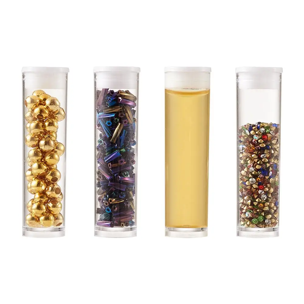 200pcs Clear Tube Transparnet Plastic Beads Containers with Lid for Jewelry Storage Packaging 15mm wide 55mm long
200pcs Clear Tube Transparnet Plastic Beads Containers with Lid for Jewelry Storage Packaging 15mm wide 55mm long