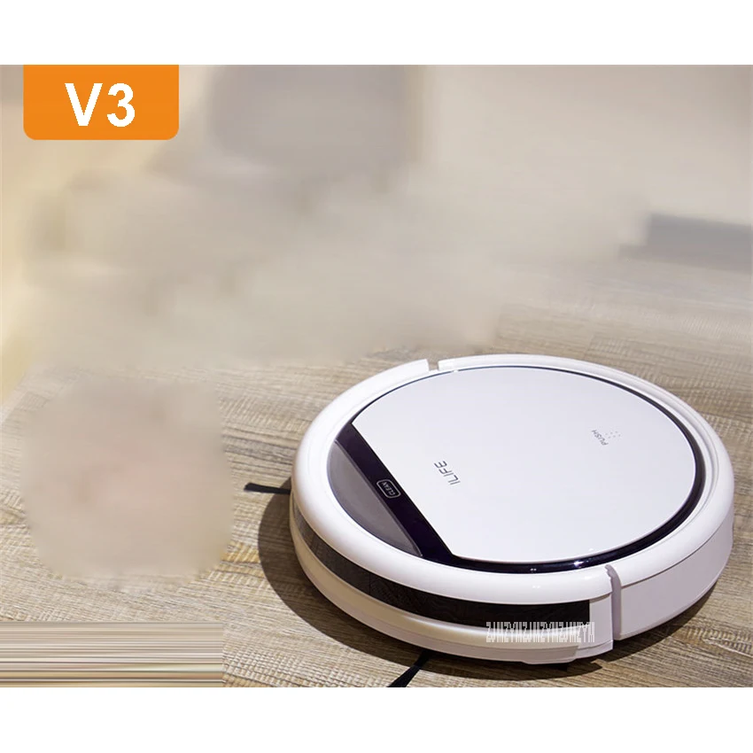 V3 100-240V Mini Robot Vacuum Cleaner for Home 20W Automatic Sweeping Dust Sterilize Smart Planned Mobile App 2600mah Battery
V3 100-240V Mini Robot Vacuum Cleaner for Home 20W Automatic Sweeping Dust Sterilize Smart Planned Mobile App 2600mah Battery