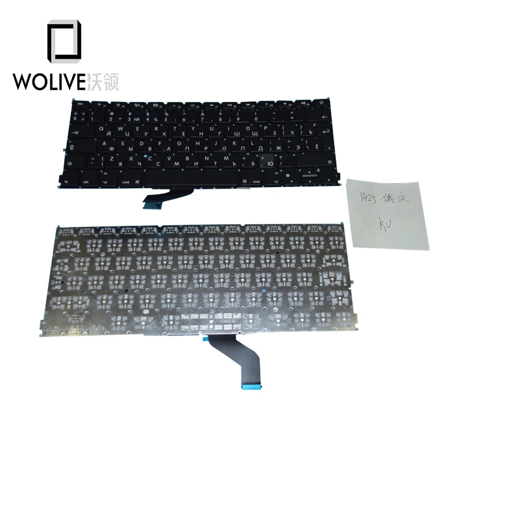 Wolive Genuine RU Brand new Keyboard language version RU Russian For Macbook Pro Retina 13" A1425 Replacement
Wolive Genuine RU Brand new Keyboard language version RU Russian For Macbook Pro Retina 13" A1425 Replacement