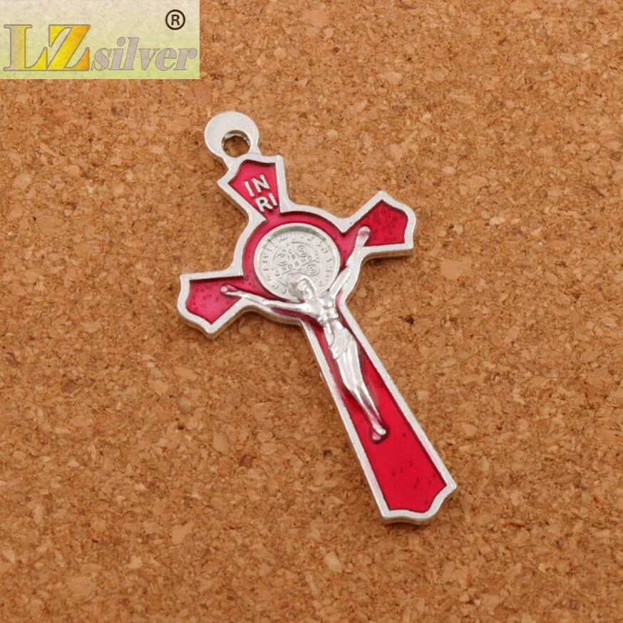 12Colors Crucifix Enamel Saint Benedict Medal Cross Charm Beads 64pcs 51x27mm Two-Sided Pendants Jewelry DIY L423
12Colors Crucifix Enamel Saint Benedict Medal Cross Charm Beads 64pcs 51x27mm Two-Sided Pendants Jewelry DIY L423