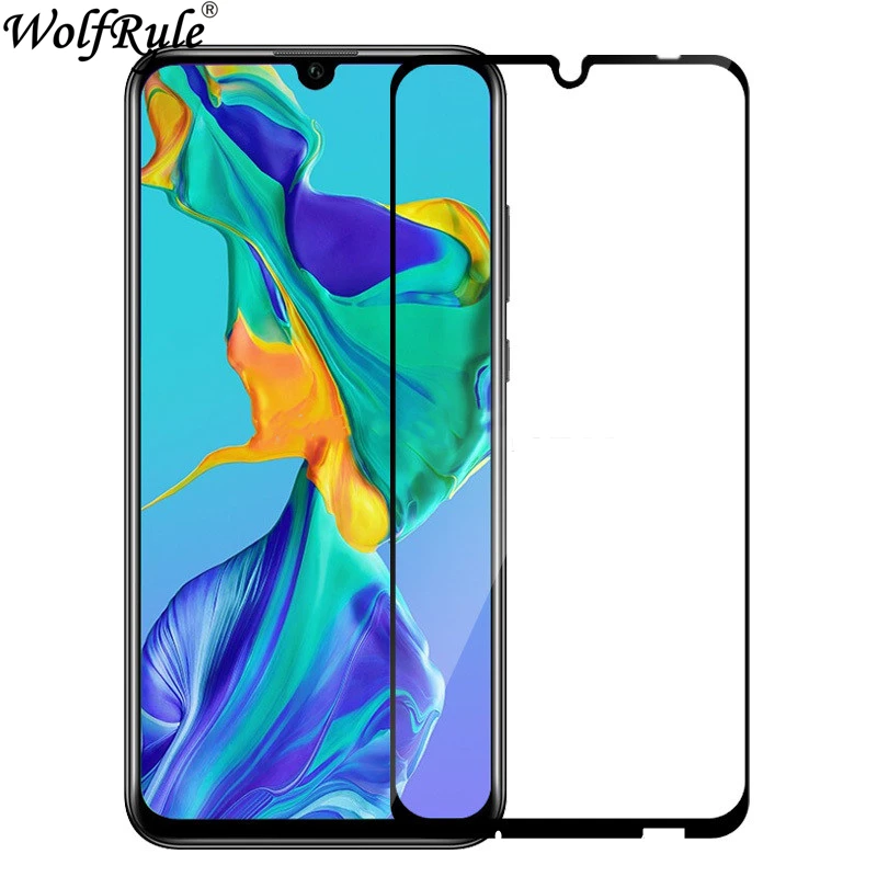 Защитное стекло для Huawei P Smart Plus 2019 закаленное полное покрытие клей экрана защита