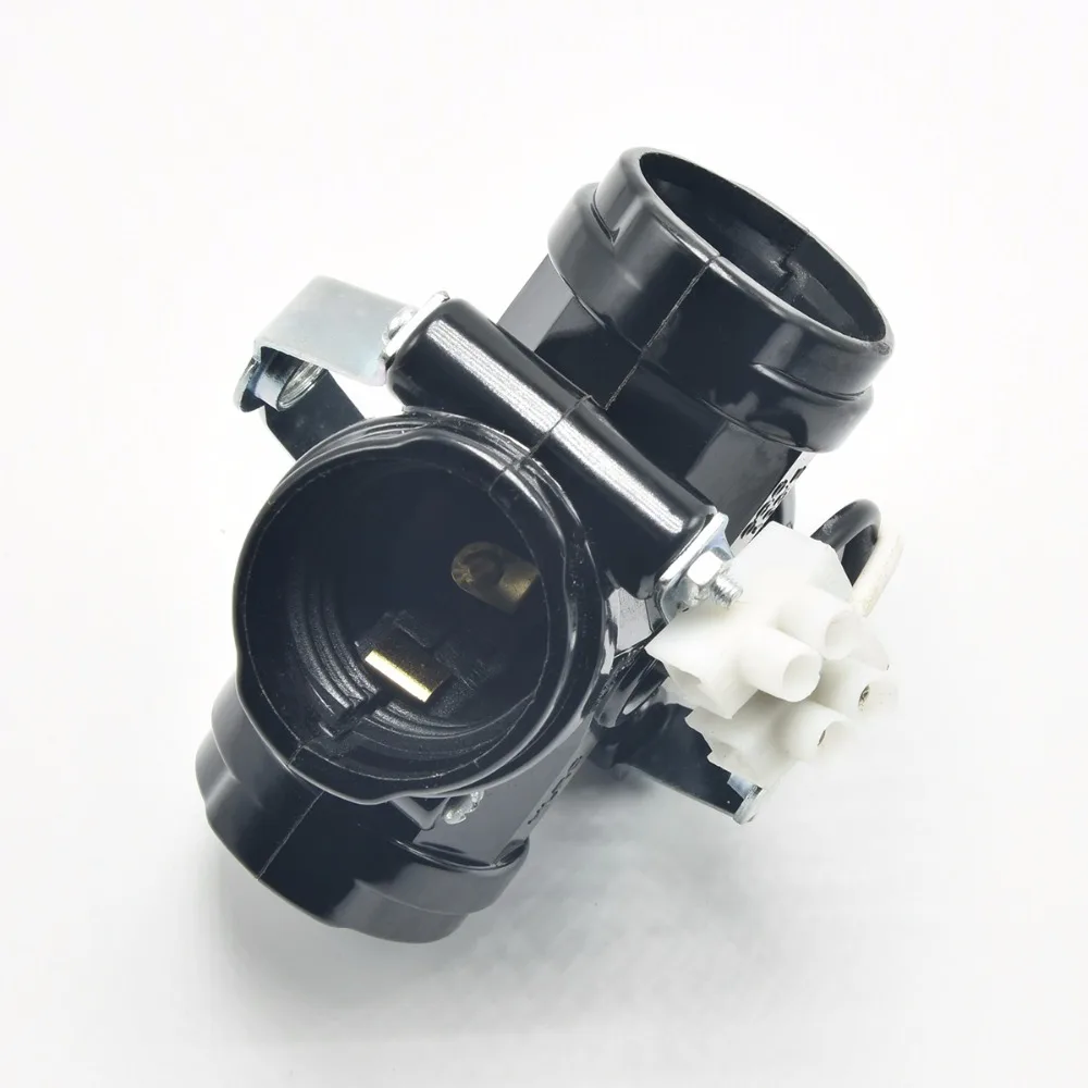 E27 Socket Bakelite 4-Heads Lamp Holder Vintage Screw Bulb Lamp Sockets with Rack E27 250V 4A Black Pendant Lamp Bases 2PCS
E27 Socket Bakelite 4-Heads Lamp Holder Vintage Screw Bulb Lamp Sockets with Rack E27 250V 4A Black Pendant Lamp Bases 2PCS