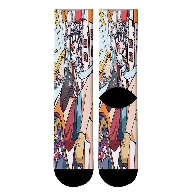 New 3D Printed Peking Opera Painting Crew Socks Men Funny Ancient Costume Ukiyo-e Graffiti Long Socks Men's Dress Tube Socks
New 3D Printed Peking Opera Painting Crew Socks Men Funny Ancient Costume Ukiyo-e Graffiti Long Socks Men's Dress Tube Socks