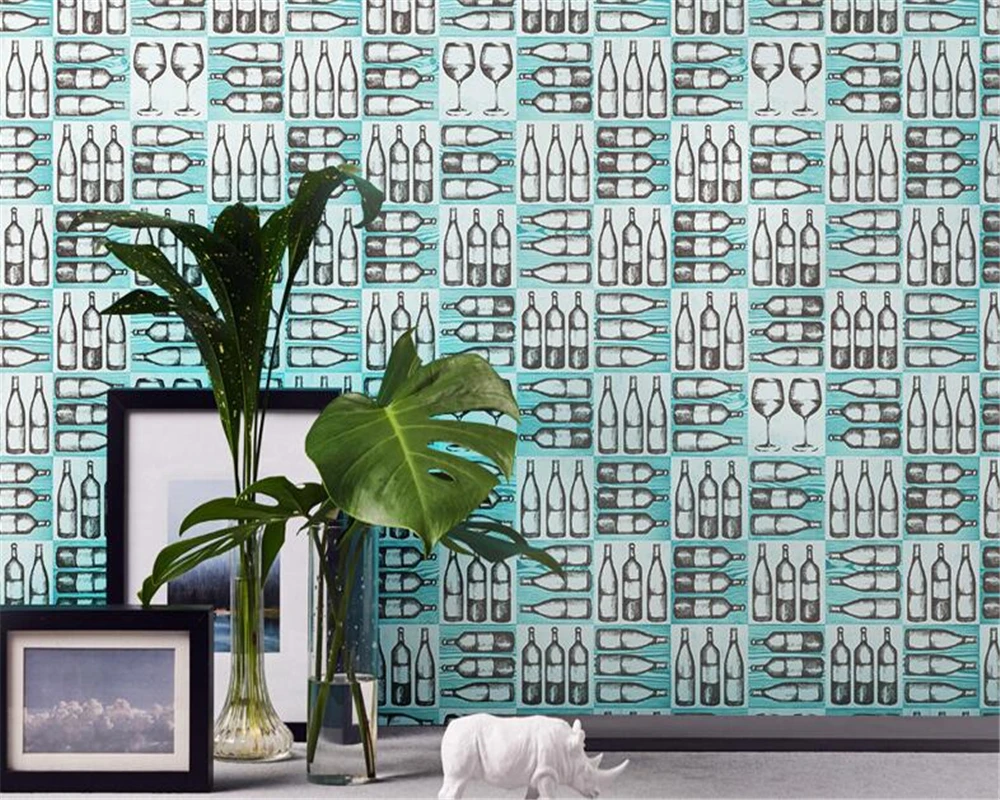 beibehang papel de parede 3d behang Nordic style wine bottle wine glass wallpaper roll bar restaurant hotel background wallpaper
beibehang papel de parede 3d behang Nordic style wine bottle wine glass wallpaper roll bar restaurant hotel background wallpaper