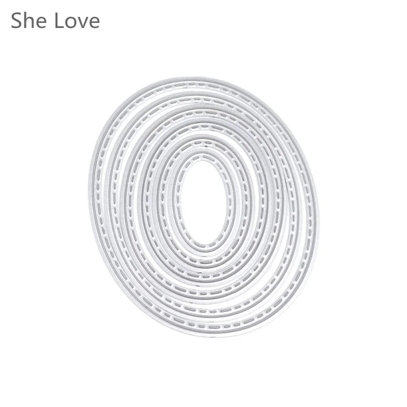 Chzimade 6pcs Oval Metal Cutting Dies Stencil DIY Scrapbooking Embossing Paper Card Album Decorative Craft
Chzimade 6pcs Oval Metal Cutting Dies Stencil DIY Scrapbooking Embossing Paper Card Album Decorative Craft