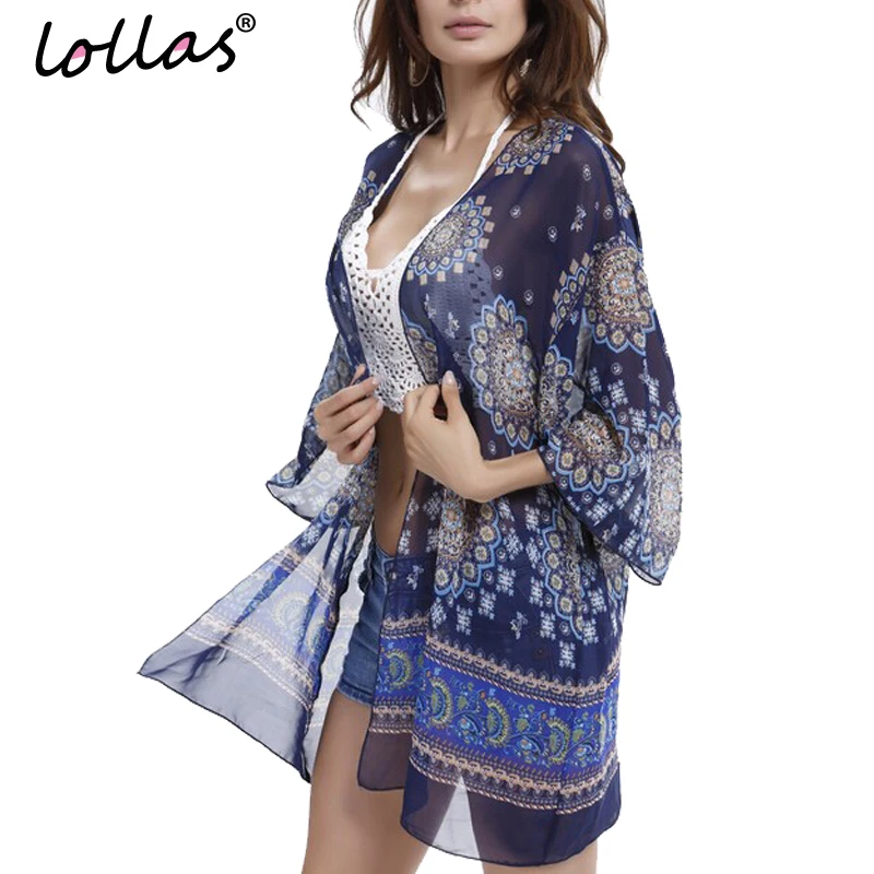 lollas Women Blouses Tribal Floral Print Beach Sunscreen Chiffon Kimono Cardigan Summer Autumn Tops
lollas Women Blouses Tribal Floral Print Beach Sunscreen Chiffon Kimono Cardigan Summer Autumn Tops
