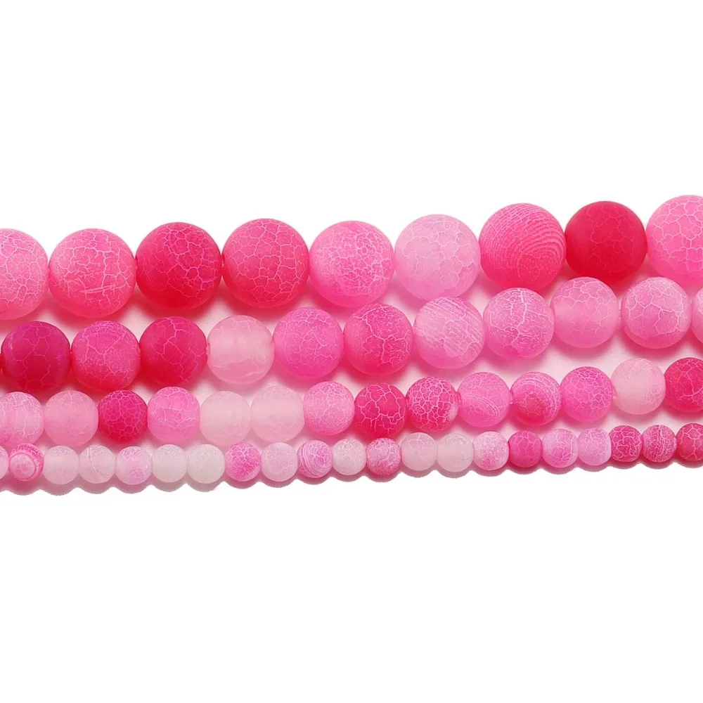 1strand/lot 4 6 8 10 12 mm Natural Stone Beads Frost Cracked Pink Dream Fire Dragon Veins Bead For DIY Bracelet Jewelry Making
1strand/lot 4 6 8 10 12 mm Natural Stone Beads Frost Cracked Pink Dream Fire Dragon Veins Bead For DIY Bracelet Jewelry Making