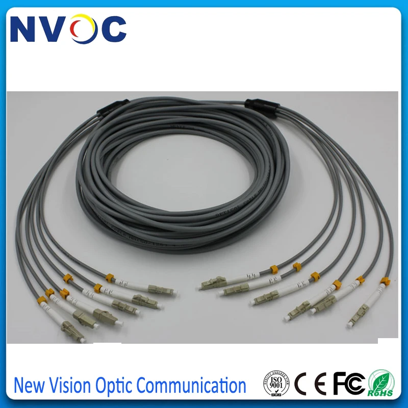 100 м 8 ядер SM 9/125 ПВХ оболочка ST/UPC-LC/UPC FC SC ST LC UPC бронированный неitube наружный