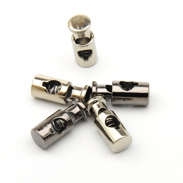 30pcs/lot round metal alloy stoppers toggle cord locks Drawstring lock one hole nickle/black 4.5mm shock cord STP-002
30pcs/lot round metal alloy stoppers toggle cord locks Drawstring lock one hole nickle/black 4.5mm shock cord STP-002