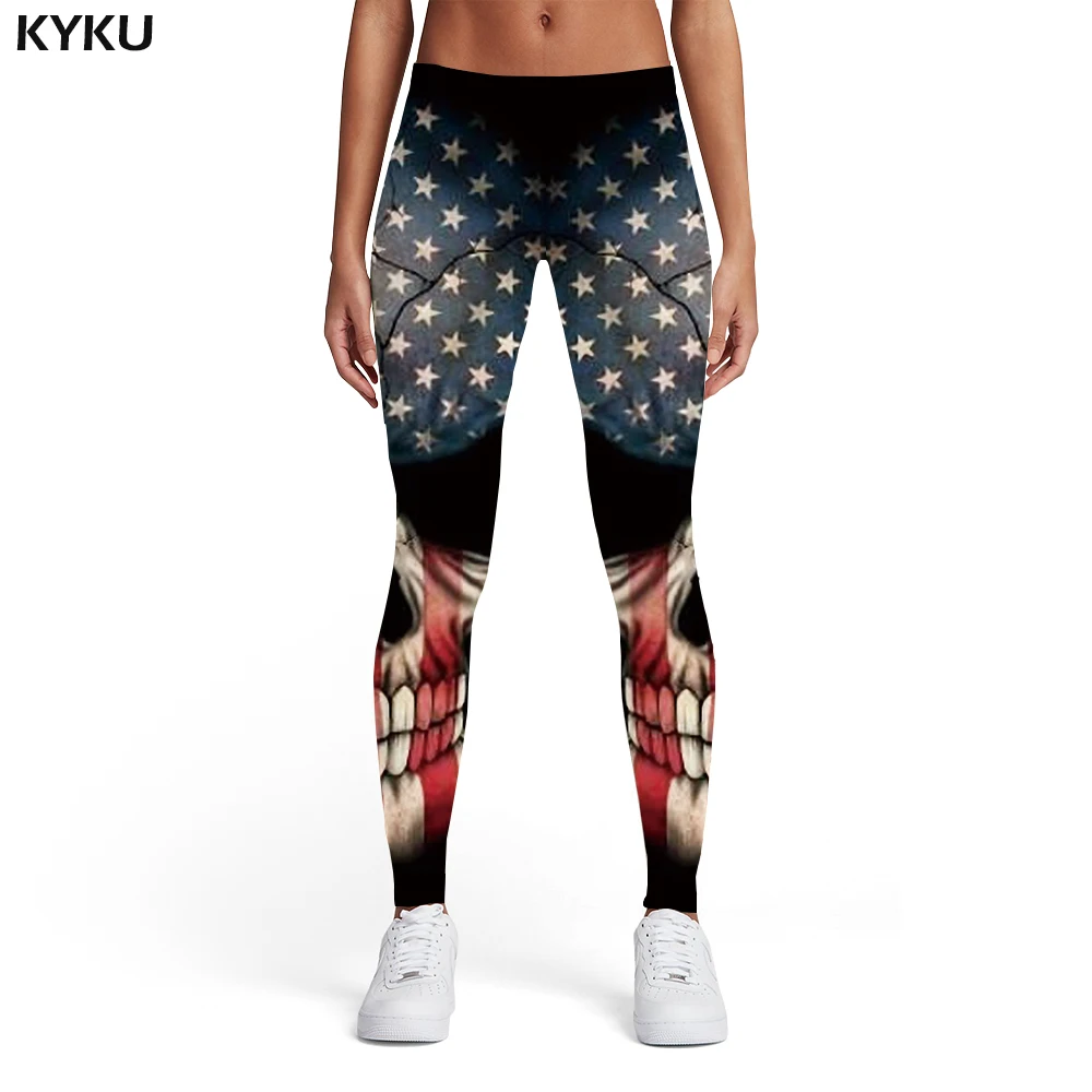KYKU Skull Leggings Women Black Leggins Graffiti 3d Print United States Printed pants Usa Sexy Womens Leggings Pants Casual
KYKU Skull Leggings Women Black Leggins Graffiti 3d Print United States Printed pants Usa Sexy Womens Leggings Pants Casual