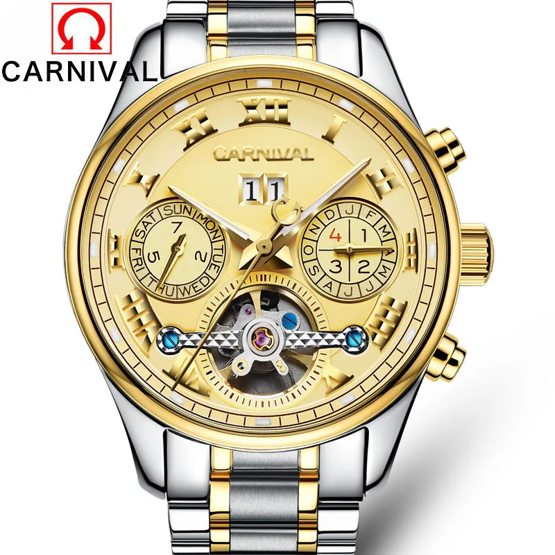 Classic Design Carnival Luxury Men's Business Watch Top Brand Full Steel Tourbillon Mechanical Watches Waterproof Luminous Clock
Classic Design Carnival Luxury Men's Business Watch Top Brand Full Steel Tourbillon Mechanical Watches Waterproof Luminous Clock