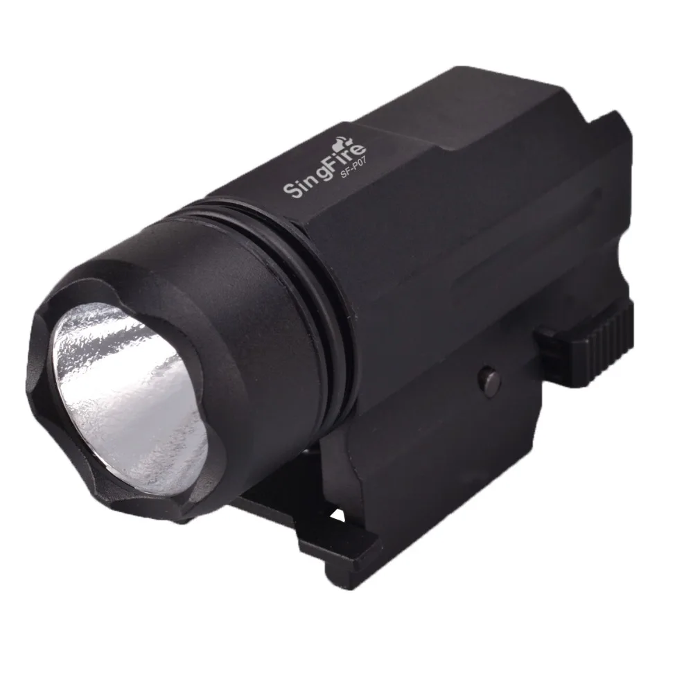 SingFire SF-P07 CREE XR-E Q5 200LM 2-Mode LED Tactical Pistol Flashlight - Black (1 x CR123A)
SingFire SF-P07 CREE XR-E Q5 200LM 2-Mode LED Tactical Pistol Flashlight - Black (1 x CR123A)
