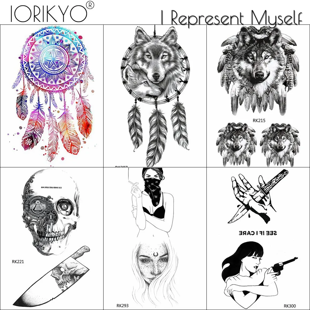 Тату-наклейки IORIKYO для женщин и снов, тело-арт с волком, временная татуировка для мужчин, череп волка, искусственный нож, тату в стиле панк для...
Тату-наклейки IORIKYO для женщин и снов, тело-арт с волком, временная татуировка для мужчин, череп волка, искусственный нож, тату в стиле панк для...