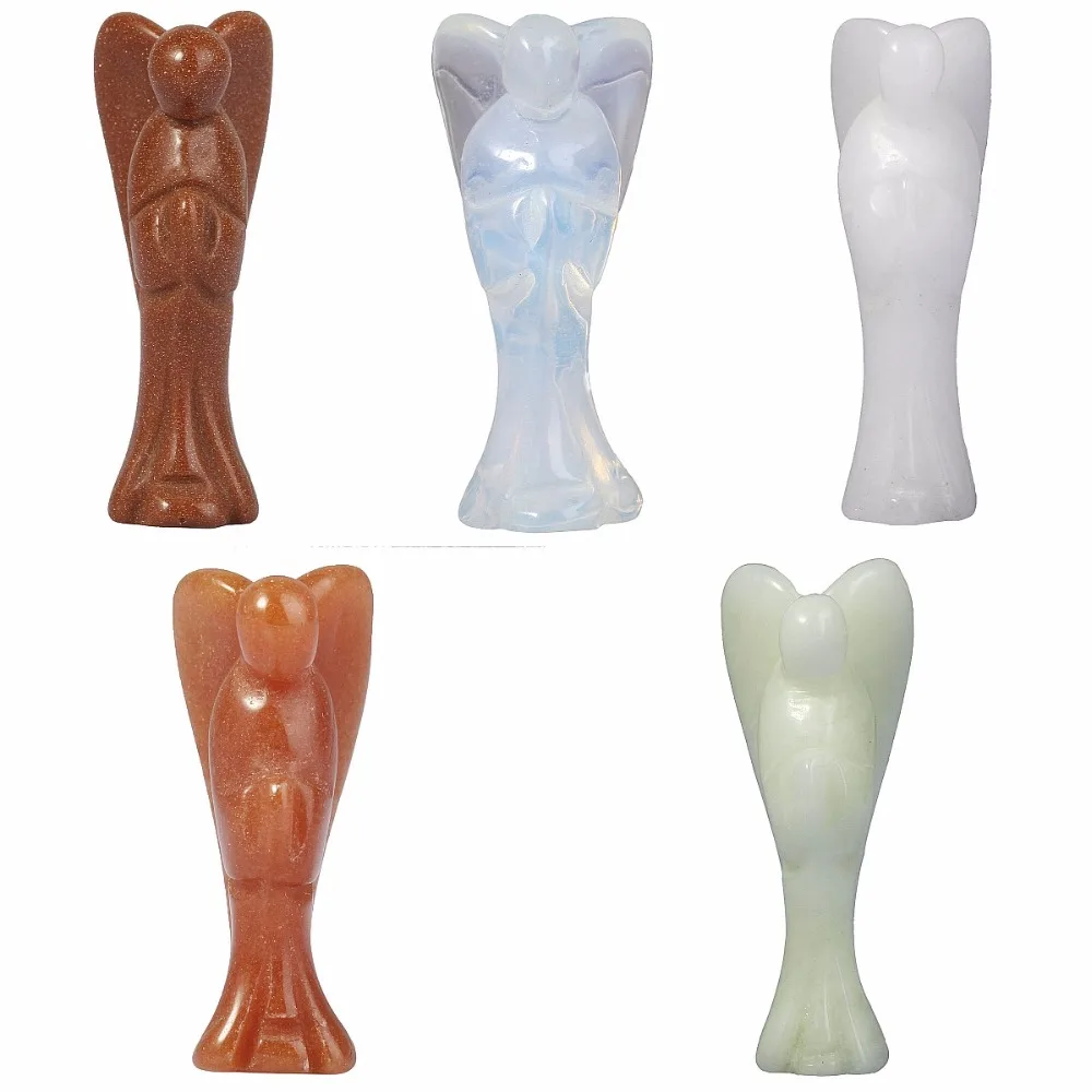TUMBEELLUWA 1.5" Healing Crystal Gem stone Carved Mini Praying Guardian Angel Statue Figurines
TUMBEELLUWA 1.5" Healing Crystal Gem stone Carved Mini Praying Guardian Angel Statue Figurines