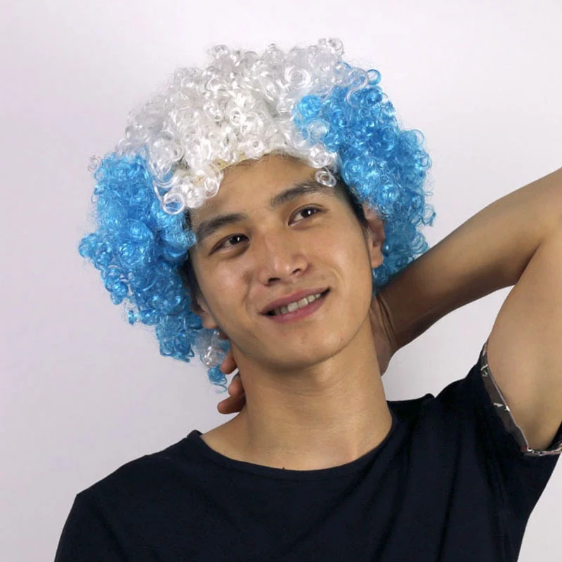 New International Football Match Football Fans National Flag Color PED Wig Cap Cheerleading Passion Soccer Wigs
New International Football Match Football Fans National Flag Color PED Wig Cap Cheerleading Passion Soccer Wigs