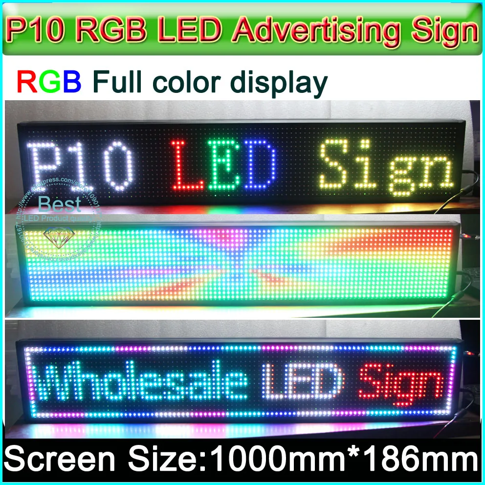 P10 светодиодный знак дисплей RGB модуль изменения по английскому языку разные