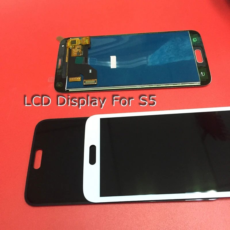 Совместим с ЖК-дисплеем Samsung S5 lcd SM-G900 G900 + дигитайзер сенсорного экрана